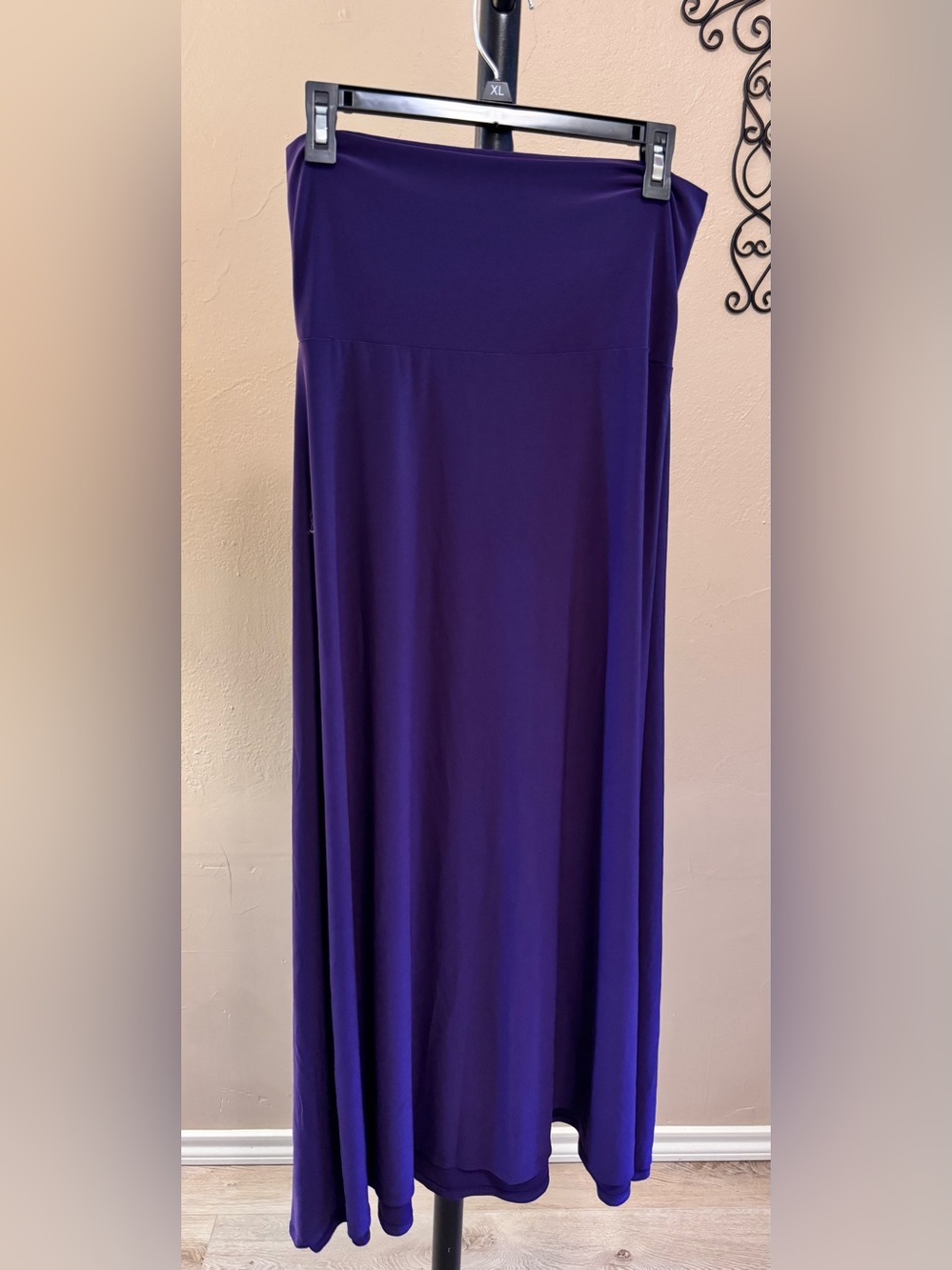 LulaRoe Purple Maxi Skirt - Elegant Stretch Pull-On, Sz small